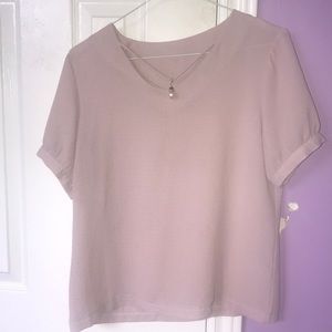 Muave short sleeve top